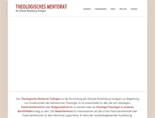 Tablet Screenshot of mentorat-tuebingen.de